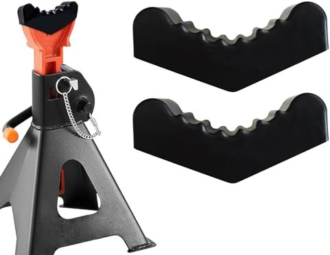 2 Stück Wagenheber Gummiauflage Unterstellbock Gummipuffer Gummiblock hebebühne Auto Zubehör KFZ Für Unterstellböcke 6T