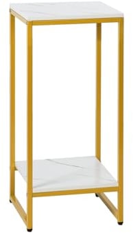 Luojuny 2-Tier Plant Stand Indoor, Tall Metal corner plant stand, outdoor plant stand , Nordic Style Flower Stand for Living Room Balcony Garden Patio (50cm/60cm/75cm/90cm) 50cm