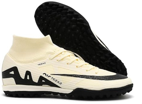 Youth Football Shoes Boots Mens Outdoor Spikes High Top Football Shoes Kicking Training Sneakers Professional Match Football Boots Upper Seamless One Piece Football Shoes