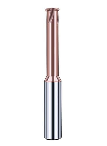 Tungsten Carbide Single Tooth Spiral Milling Cutter 3 Flutes 4 Blades CNC Tool Thread End Mill Router Bits M3 M4 M5 M6 M8 M10(M6X1)