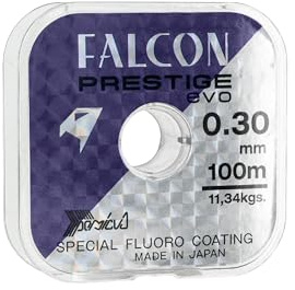 FALCON PERSICUS PRESTIGE EVO - Fluoro Coated, Col. Light Grey, Diverse Size da 0.10 a 0.50, 100 MT