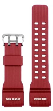 Passend for Casio G-Shock GG-1000/GWG-100/GSG-100 Herren Sport Wasserdicht Ersetzen Armband Uhrenarmband Zubehör(Red)