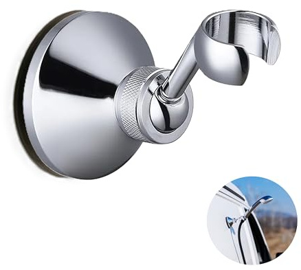 NatureSculpt Support de pommeau de douche magnétique, pivotant à 360°, matériau robuste et durable, parfait pour van/camping-car/fourgon, résistant à l'eau et à la rouille, support sûr et antidérapant