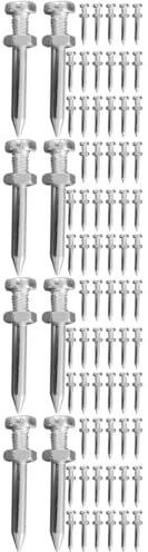 Didiseaon 4 Set Chiodi Scarificatori per da Giardino Kit da Giardinaggio Chiodi Aeratore Metallo Traino Spazzatrice Dietro Aeratore Centrale Scarpe per Aerare Il Prato 26 Pezzi * 4