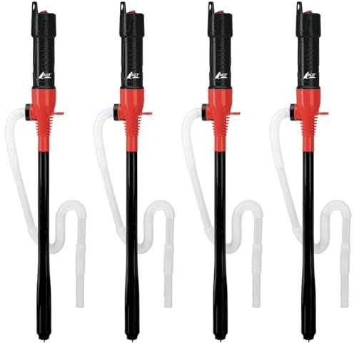 AGT Öl-Pumpe: 4er-Set Flüssigkeitspumpe mit Batterie, für Diesel/Wasser/Öl, 8l/Min. (Diesel-Pumpe, Elektrische Multifunktionspumpe, Aquarium)