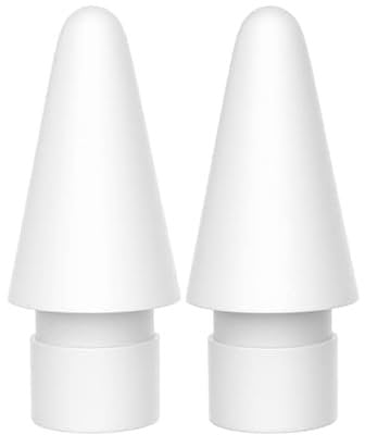 Tips Compatible with Apple iPad Pro pencil, 4 Pack Replacement Tips for Apple Pencil 2nd Gen & 1st Gen, High Sensitivity Pencil Nibs Replacement Tips for iPad Pro iPencil nibs - White