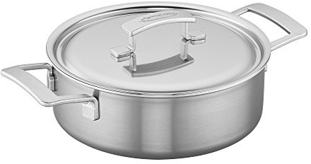 Demeyere Industry 5-Ply 4-qt Stainless Steel Deep Saute Pan