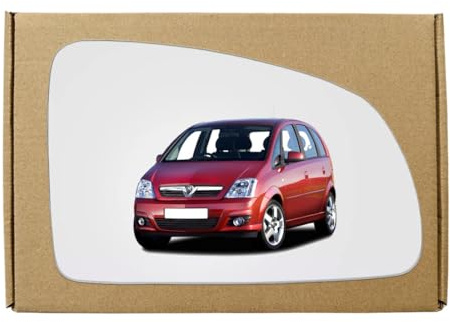 GAPlus Wing Mirror Glass Right Compatible with Vauxhall Meriva A 2002-2010 STICK-ON Driver Off Side with Blind Spot