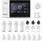 XNH GSM + WLAN Alarmanlage Haus mit 4.3'' Touch Screen, Smart Komplettsysteme mit APP, Sicherheit, Einbrecher System für Haus, 21 Stück - Tür- und Fenstersensoren, Bewegungsmeldern, Fernbedienungen