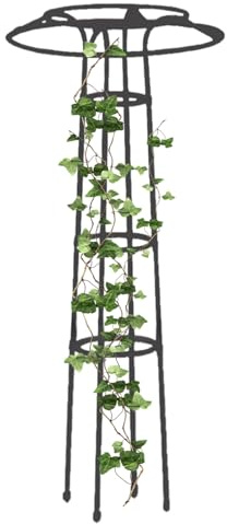 Enrejado de jardín – Marco de escalada resistente para verduras de pepino, marco de soporte multifuncional estilo paraguas para escalada vertical, patio, invernadero, jardín, balcón, enrejado vertical