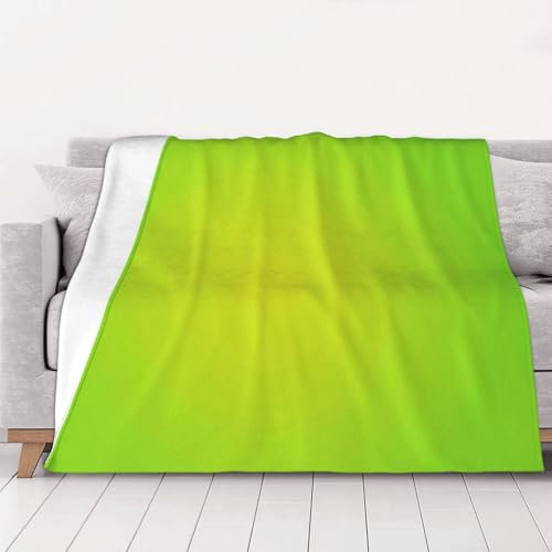 Tcoay Verde lime,Coperta da tiro in morbida flanella, per letto, divano, viaggio,50x40
