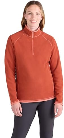 Mountain Warehouse Montana Womens Fleece Jumper | Durable & Lightweight Anti-Pill Ladies Half-Zip Top with Soft Microfleece for Warmth & Comfort, For Winter Layering