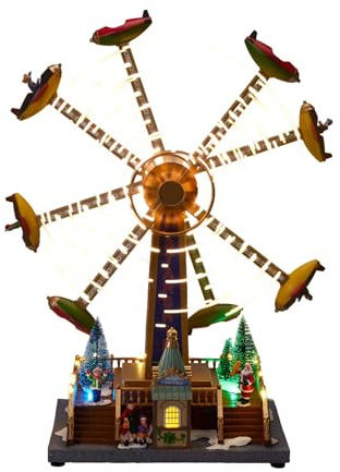 Weihnachts-Attraktion mit LED, Musik und Bewegung, 36,5 x 19 x 47,6 cm