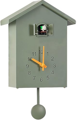Yeqqzq Cuckoo Clock with Chimer Minimalist Cuckoo Sound Clock