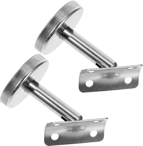 Vaguelly 2pièces Support Main Courante Inoxydable Mural Droit Fixation Robuste pour Rambarde Escalier Adapté et Design Minimaliste Contemporain