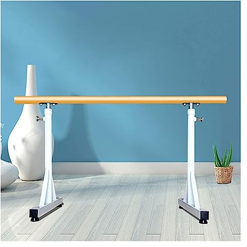 Ballettstange, Ballettstange, freistehende Tanzstangen aus Holz, höhenverstellbare Stretch-Ballettstangen for Erwachsene und Kinder, tragbare Fitness-Ballettstange for Zuhause oder Tanzzimmer(1.5m)