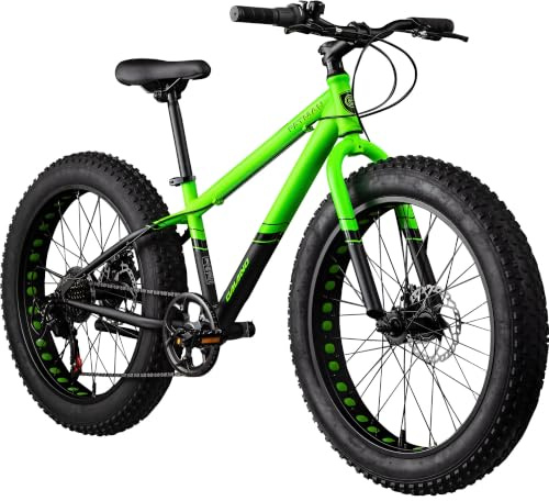 Galano Fatman 4.0 24 Zoll Fatbike MTB Jugend Kinder Fahrrad ab 8 Jahren 130-145 cm Mountainbike für Jungen und Mädchen