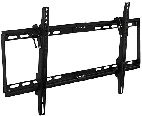 Mount-It! MI-1121M Slim Tilting TV Wall Mount Low Profile Bracket for Sony, Samsung, LG, Vizio, TCL LED/LCD/4K TVs 32-75 inch TVs up to VESA 600 x 400 and 130 lbs capacity