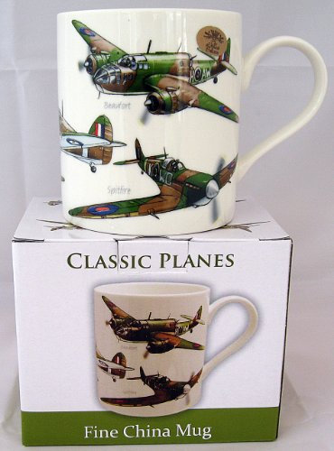 Classic WW2 Planes China Mug in Presentation Gift Box