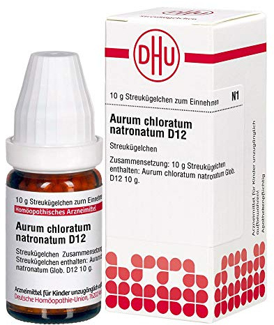 DHU Aurum chloratum natronatum D12 Streukügelchen, 10 g Globuli