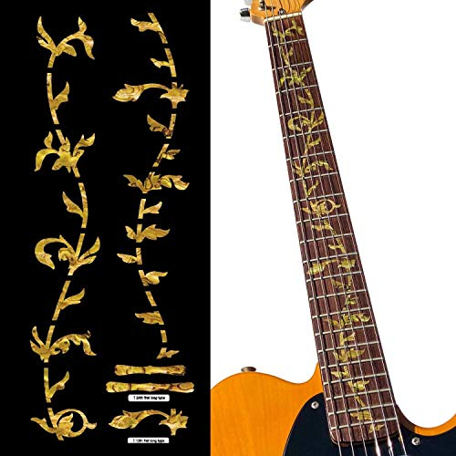 Inlay Sticker Griffbrett Position Marker für Gitarren - Tree of Life - Ocker, FT-050TG-OC