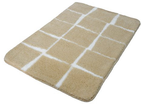 Meusch Badteppich Carat, Polyarcyl, Sand beige, 90 x 60 x 2 cm
