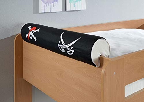 Froschkönig24 Nackenkissen Nackenrolle für Spielbett Hochbett Etagenbett Pirat