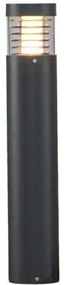 Lucande LED Wegeleuchte/Pollerleuchte 65cm, Aussenleuchte spritzwassergeschützt IP54 15W Gartenlampe warmweiß (3.000K)