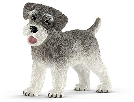 schleich 13892 Zwergschnauzer, für Kinder ab 3+ Jahren, FARM WORLD - Spielfigur