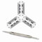 OMECKY [Spring Bar] Connectors Compatible with Apple Watch Band Adapter, Silver (3 Pack)