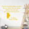 Winnie the Pooh Wandaufkleber mit Zitat You are braver than you believe, stronger than you seem Large (630 x 430mm) sonnenblume