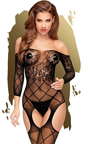 PENTHOUSE Top-notch Netz-Bodystocking | Dessous | Dessous Damen Sexy Unterwäsche | Sexy Dessous für Damen für Sex | Unterwäsche Frauen | Erotik | Reizwäsche | Für Erwachsene