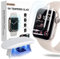 FLOKINICE Pellicola protettiva per Apple Watch da 44 mm, serie SE 6/5/4, in vetro temperato, copertura completa, senza bolle, HD, per iWatch 44 mm, confezione da 2