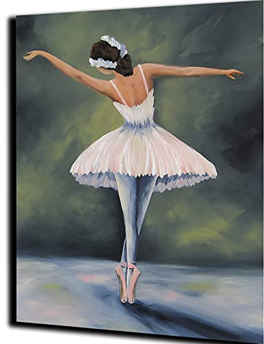 WANGMAOMAO Peinture par numéro enfant adulte Peinture de Bricolage danseuse de ballet Wall Art Picture Peinture Acrylique pour la 40 x 50cm -avec cadre