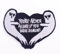 Wikineon Bestickter Aufnäher zum Aufbügeln, Motorrad-Totenkopf You are Never Alone, zum Aufbügeln oder Aufnähen, perfekt für Jacken, Kleidung, Hüte und Jeans