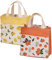 2Stk Stofftaschen Mit Griffen, Klein, Einkaufstasche Baumwolltasche Tragetaschen Wiederverwendbare, für Schule, Büro, Reise, Urlaub, Camping (Gelb+Orange, 22*22cm)