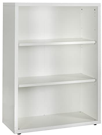 Composad | Libreria Bassa della Linea DISEGNO Con 2 Ripiani Regolabili, Libreria Scaffale Moderna, (LxAxP) 81,60x111,90x35,70 cm Bianco Laccato, Studio, Soggiorno, Ufficio, Made in Italy
