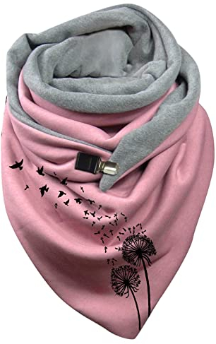 Halstuch Damen Herbst Dreieckstuch Grau Dreiecksschal Warm Dreieck Wickelschal Mit Knöpfen Loop Schal Herbst Poncho Weicher Lange Damenschal Halswärmer Winterschal Klassischer Motorrad Fahrrad