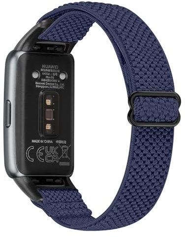 Janson Bracelet de montre en nylon extensible compatible avec Huawei Band 6/Huawei Band 6 Pro/Honor Band 7, bracelet de remplacement sportif réglablerespirant confortable pour hommes et femmes