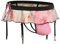 QiaTi Sissy Pouch Mutandine da uomo Crossdresser Intimo G-String Thongs Slip con giarrettiera, Jockstraps#pizzo rosa, Taglia unica