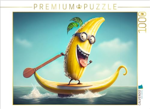 CALVENDO Puzzle Banana beim Stand-Up-Paddling | 1000 Teile Lege-Größe 64 x 48 cm Foto-Puzzle für glückliche Stunden