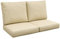 Outsunny 2 Seater Outdoor Seat Cushions, Backrest, Water Repellent Seat Pads for Dining Chair, Swing, Sofa, Beige