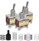 Innfeeltech 3 Pcs Kippschalter, 15A 250V 20A 125V, 1221 DPST, 4 Klemmen, Ein/Aus 2-Position Metall Hochleistungswippschalter mit 3 wasserdichter Kappe