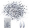 Bieiyhe 50g Glitzer Pailletten Silber Kosmetik Make Up Glitzer zum Basteln Streuglitzer Gesicht Glitter Pulver Farben Glitter Chunky Glitzer Set Pailletten für Körper Glitter Nagelkunst für Musik