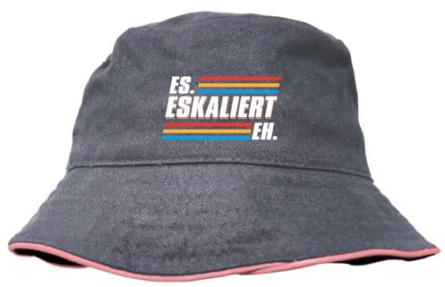 Anglerhut Sprüche Es eskaliert Eh Festival fest Feier Ultras Bucket hat Cap Hut