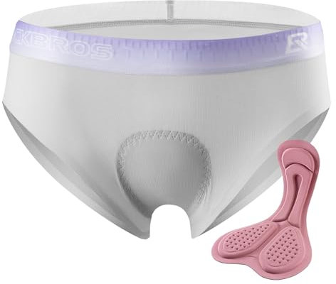 ROCKBROS Damen Radlerhose Radunterwäsche 4D Padded Bike Shorts Fahrrad Mountainbike Rennrad Undershorts für Damen XS-XL