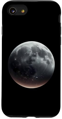 Realistic Full Moon Lunar Space Eclipse Image Space Picture Case for iPhone SE (2020) / 7 / 8