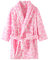 Kleinkind Baby Jungen Mädchen Drucken Bademäntel Mit Kapuze Warmer Flanell Nachtmantel Nachtwäsche Niedlicher Warmer Pyjamamantel Schwarz Schwarz