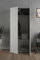 Dmora - Kleiderschrank 2 Türen Sylvie, Schlafzimmermöbel, Schrank, Garderobe, 78x50 h175 cm, Weiß