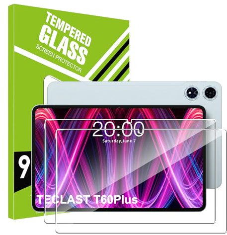 FDHYFGDY [2 Pezzi Pellicola Protettiva per TECLAST T60 Plus/Odea A12 (12 pollici) Vetro Temperato, Antigraffio, Anti-bolle, Proteggi Schermo Durezza 9H